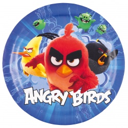 Papírová talíře 8ks - Angry birds