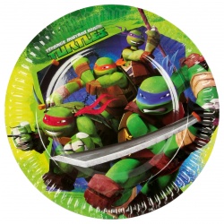 Papírové talíře 8ks- Želvy ninja